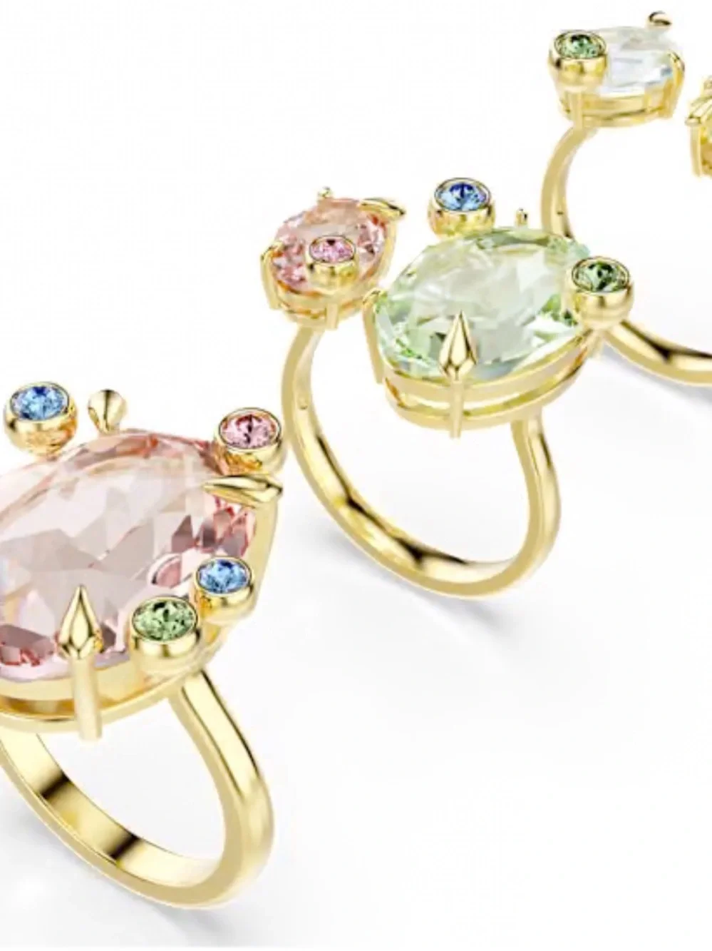 Swarovski Gema Rings set of 3